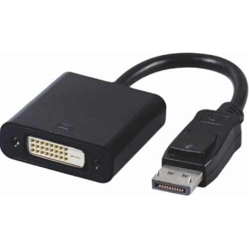 ASTROTEK DisplayPort DP to DVI Adapter Converter Male to Female Active Connector Cable 15cm - 20 pins to 24+1 pins EYEfinity 6xDisplays CBA-GC-ACTDP - Main Image