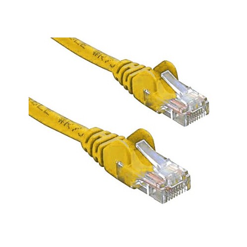 8WARE Cat5e UTP Ethernet Cable 1m Yellow - Main Image
