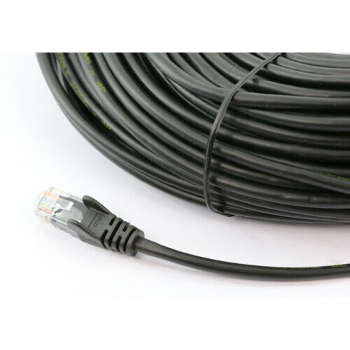 8WARE Cat6a UTP Ethernet Cable 15m Snagless Black - Main Image