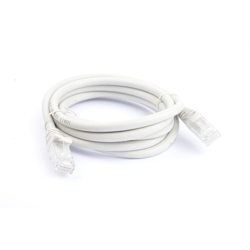 8WARE Cat6a UTP Ethernet Cable 2m Snagless Grey - Main Image