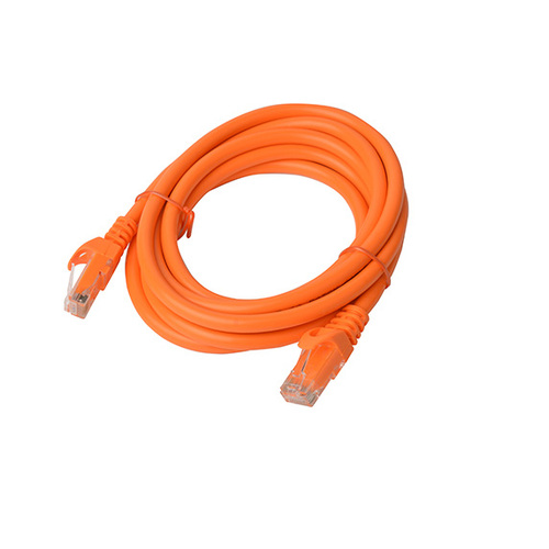 8WARE Cat6a UTP Ethernet Cable 2m Snagless Orange - Main Image