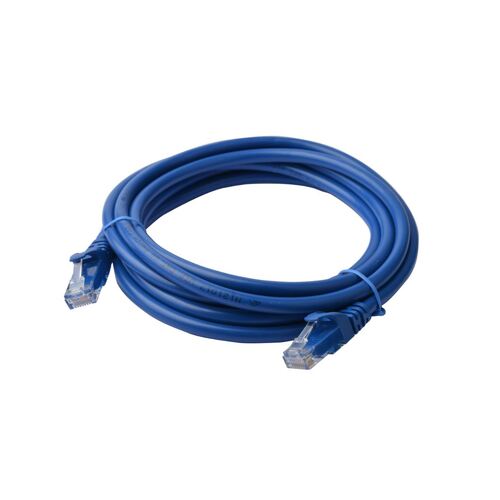 8WARE Cat6a UTP Ethernet Cable 30m Snagless Blue - Main Image
