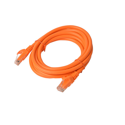 8WARE Cat6a UTP Ethernet Cable 3m Snagless Orange - Main Image