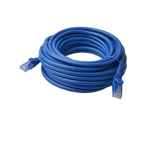8WARE Cat6a UTP Ethernet Cable 40m Snagless Blue - Main Image