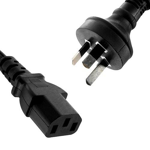 8WARE Power Cable 2m Male wall 240v PC - Main Image