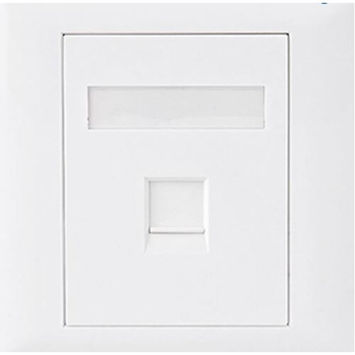 ASTROTEK CAT5e RJ45 Wall Face Plate 86x86mm 1 Port Socket Kit - Main Image
