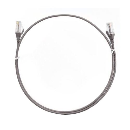 8WARE CAT6 Ultra Thin Slim Cable 3m / 300cm - Grey Color Premium RJ45 Ethernet Network LAN UTP Patch Cord 26AWG for Data Only, not PoE - Main Image