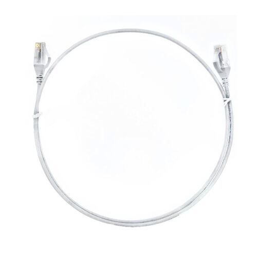 8WARE CAT6 Ultra Thin Slim Cable 20m - White Color Premium RJ45 Ethernet Network LAN UTP Patch Cord 26AWG - Main Image