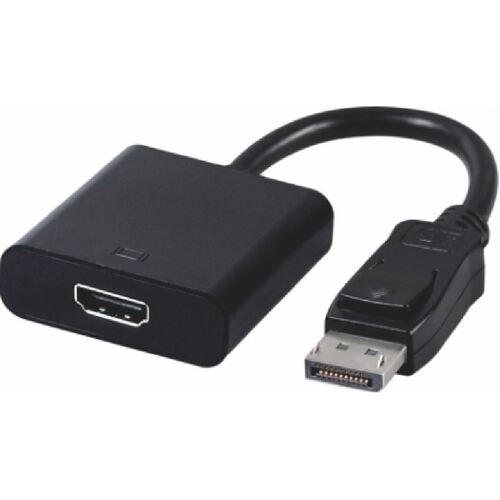 ASTROTEK DisplayPort DP to HDMI Adapter Converter Cable 20cm - 20 pins Male to Female Active 1080P - Main Image
