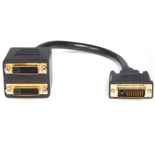 ASTROTEK DVI-D Splitter Cable 24+1 pins Male to 2x Female Gold Plated - Main Image