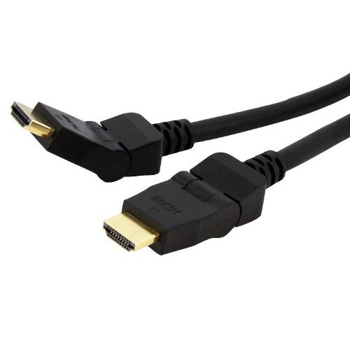 ASTROTEK HDMI Cable 2m - v1.4 19 pins Type A Male to Male 180 Degree Swivel Type 30AWG Gold Plated Nylon sleeve RoHS CBAT-HDMI-MM-2 CBHDMI-2MHS - Main Image