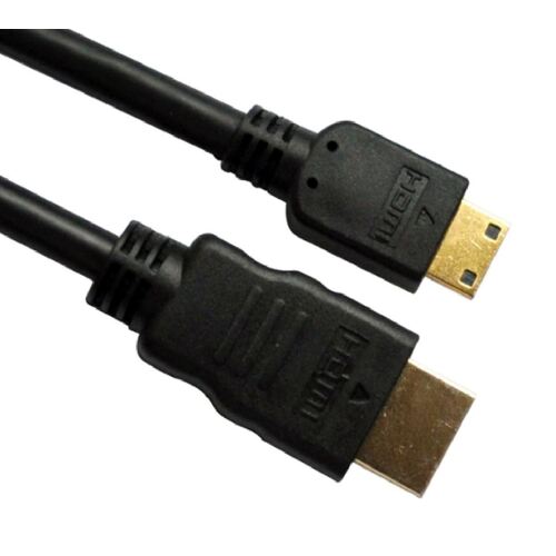 ASTROTEK Mini HDMI to HDMI Cable 1m with Ethernet 1.4V 3D HD 1080p 9pin Male Type A to 19P Male Type C 30AWG for Tablet Smart Phone - Main Image