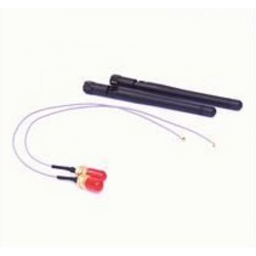 ASTROTEK AT-IPXSET-50 Internal Wi-Fi Antenna Kit - 2x IPX to RP-SMA wifi cable 50cm Grey + 2x 5Ghz Antenna Black LS - Main Image