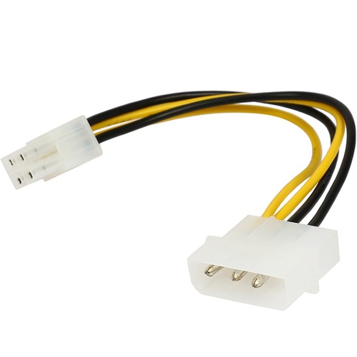 ASTROTEK Internal Power Molex Cable 20cm - 4 pins to 8 pins ATX EPS 12V Motherboard Power Supply Adapter Converter - Main Image