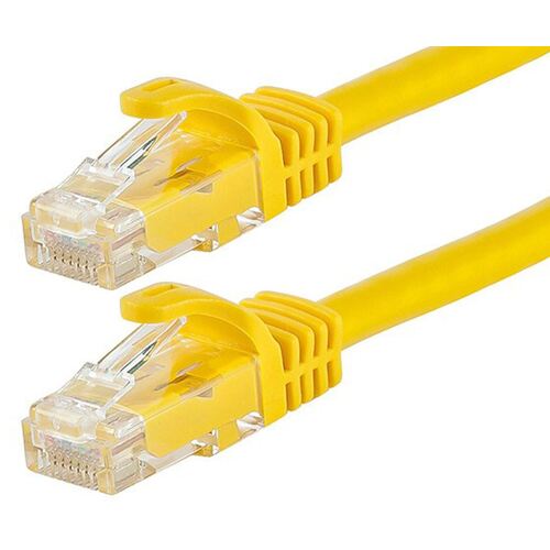 ASTROTEK CAT6 Cable 20m - Yellow Color Premium RJ45 Ethernet Network LAN UTP Patch Cord 26AWG-CCA PVC Jacket - Main Image
