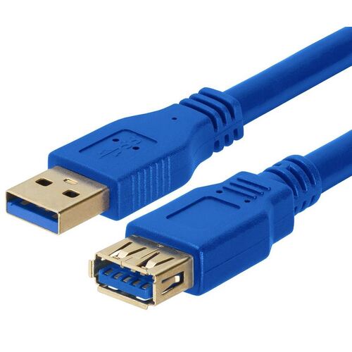 ASTROTEK USB 3.0 Extension Cable 1m - Type A Male to Type A Female Blue Colour - Main Image