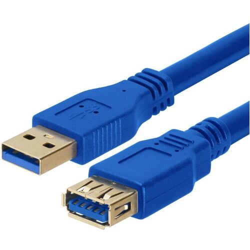 ASTROTEK USB 3.0 Extension Cable 3m - Type A Male to Type A Female Blue Colour - Main Image