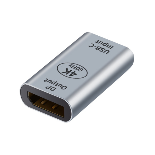 ASTROTEK USB-C to DP DisplayPort Female to Female Adapter support 4K@60Hz Aluminum shell Gold plating for Windows Android Mac OS - Main Image