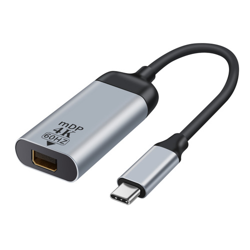 ASTROTEK USB-C to Mini DP DisplayPort Male to Female Adapter 15cm cable support 4K@60Hz Aluminum shell Gold plating for Windows Android Mac OS - Main Image