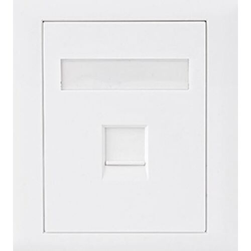 ASTROTEK CAT6 RJ45 Network Wall Face Plate Outlets 86x86mm 1 Port Socket Kit - Main Image
