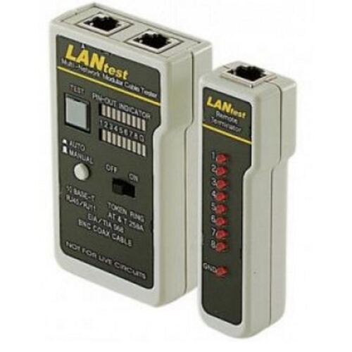 ASTROTEK RJ45 RJ11 Coaxial Network Ethernet LAN Phone Cable Tester Wire Tracker - Main Image