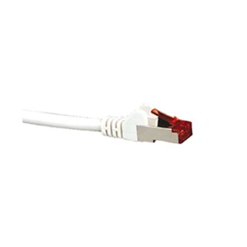 HYPERTEC CAT6A Shielded Cable 10m White Color 10GbE RJ45 Ethernet Network LAN S/FTP Copper Cord 26AWG LSZH Jacket - Main Image