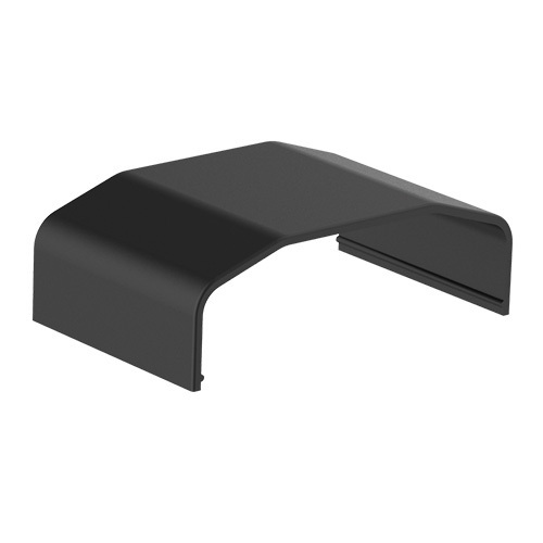 BRATECK Plastic Cable Cover Joint Material:ABS Dimensions 64x21.5x40mm - Black - Main Image
