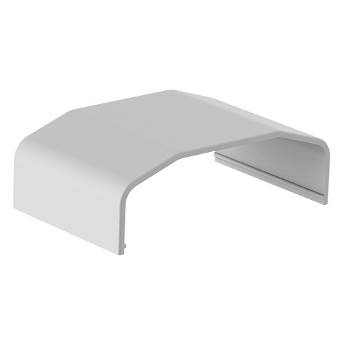 BRATECK Plastic Cable Cover Joint Material:ABS Dimensions 64x21.5x40mm - White - Main Image