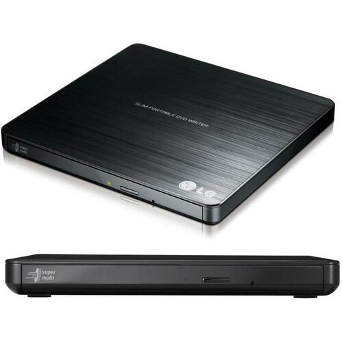 LG GP60NB50 8x Ultra Slim Portable External USB DVD Drive Burner - M Disc Silent Play Jamless Play - Main Image