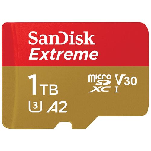 SANDISK 1TB Extreme microSD SDHC SQXAF V30 U3 C10 A1 UHS-1 160MB/s R 90MB/s W 4x6 SD Adaptor Android Smartphone Action Camera Drones - Main Image