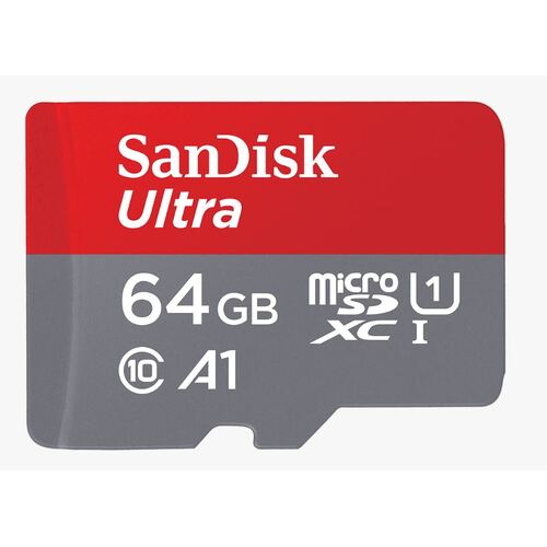 SANDISK 64GB Ultra microSD SDHC SDXC UHS-I Memory Card 120MB/s Full HD Class 10 Speed Google Play Store App for Android Smartphone Tablet - Main Image