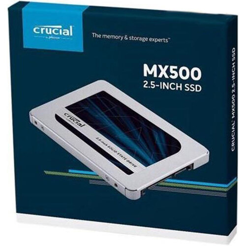 MICRON (CRUCIAL) MX500 2TB 2.5" SATA SSD - 3D TLC 560/510 MB/s 90/95K IOPS Acronis True Image Cloning Software 7mm w/9.5mm Adapter - Main Image