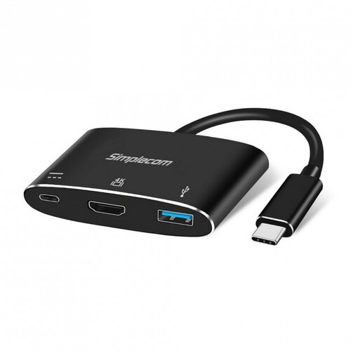 SIMPLECOM DA310 USB 3.1 Type C to HDMI USB 3.0 Adapter with PD Charging (Support DP Alt Mode and Nintendo Switch) - Main Image