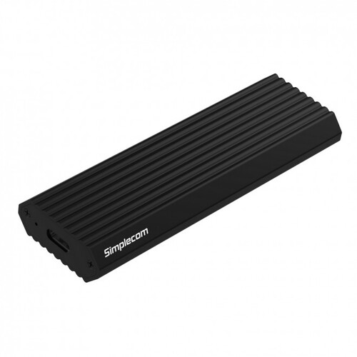 SIMPLECOM SE513 NVMe PCIe (M Key) M.2 SSD to USB 3.1 Gen 2 Type C Enclosure 10Gbps - Black - Main Image
