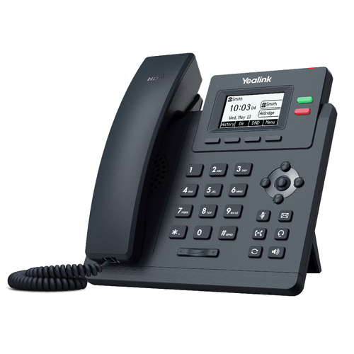Yealink T31P 2 Line IP phone, 132x64 LCD, PoE. No Power Adapter included - Main Image