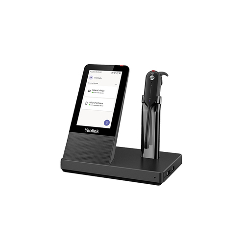 YEALINK WH67 Standard UC DECT Wirelss Headset for Microsoft TEAMS, With Touchscreen, Busylight On Headset - Main Image