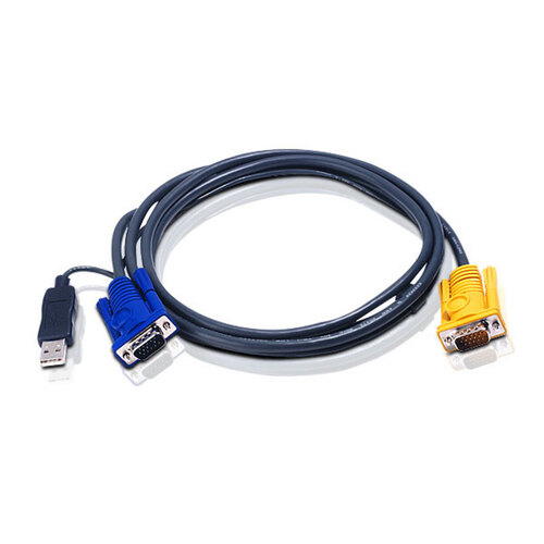 ATEN KVM Cable 1.8m with 3 in 1 SPHD to VGA & USB - Main Image