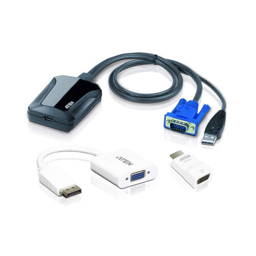 Aten Laptop USB KVM Console Crash Cart Adapter IT Kit CV211 - Main Image