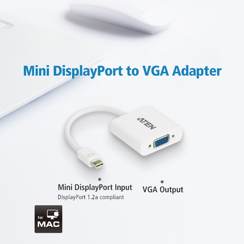 ATEN VanCryst Mini DisplayPort to VGA Adapter (PROJECT) - Main Image