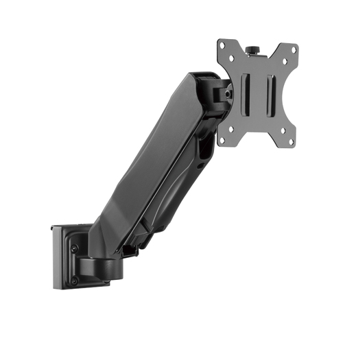Brateck Slatwall Gas Spring Monitor Arm, Effortless Monitor Height Adjustment with Gas Spring, for 13'-27' Screen, Up to 6.5kg/Screen - Main Image