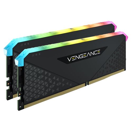 CORSAIR Vengeance RGB RS 32GB (2x16GB) DDR4 3600MHz C18 18-22-22-42 Desktop Gaming Memory Black - Main Image