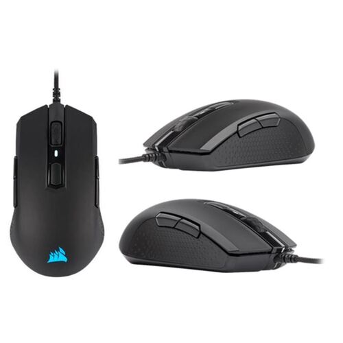 Corsair M55 RGB PRO Ambidextrous Multi-Grip Gaming Black Mouse, 200-12,400 DPI, ICUE Software. s - Main Image