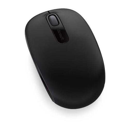 Microsoft Wireless Mobile Mouse 1850 Coal Black Mini USB Transceive - Main Image