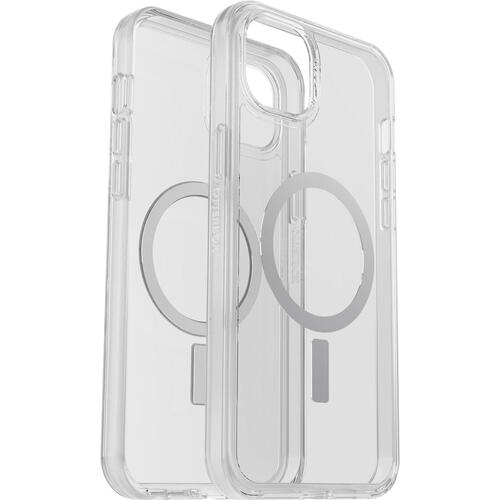 OTTERBOX Apple iPhone 14 Plus Symmetry Series+ Clear Antimicrobial Case for MagSafe - Clear (77-89170), 3X Military Standard Drop Protection - Main Image