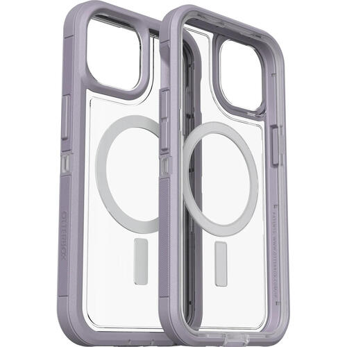 OTTERBOX Apple iPhone 14 / iPhone 13 Defender Series XT Clear Case with MagSafe - Lavender Sky (Purple) (77-90063) - Main Image