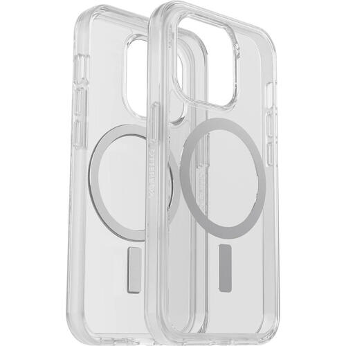 OTTERBOX Apple iPhone 14 Pro Symmetry Series+ Clear Antimicrobial Case for MagSafe - Clear (77-89225), 3X Military Standard Drop Protection - Main Image