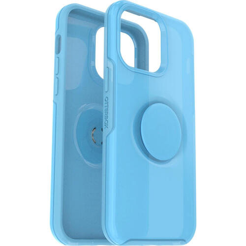OTTERBOX Apple iPhone 14 Pro Max Otter + Pop Symmetry Series Case - You Cyan This? (Blue) (77-88820), 3X Military Standard Drop Protection - Main Image