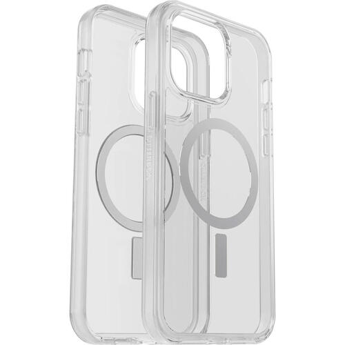 OTTERBOX Apple iPhone 14 Pro Max Symmetry Series+ Clear Antimicrobial Case for MagSafe - Clear (77-89263), 3X Military Drop Protection - Main Image