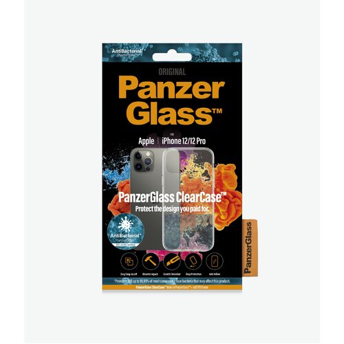 PANZER GLASS ClearCase  Apple iPhone 12/12 Pro - (0249), Scratch resistant, Anti greasy - Main Image