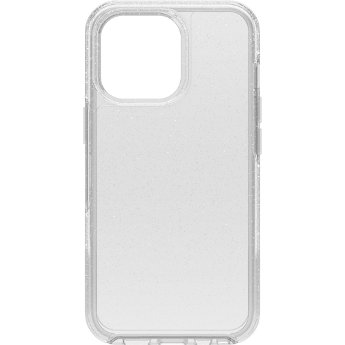 OTTERBOX Apple iPhone 13 Pro Symmetry Series Clear Antimicrobial Case - Stardust 2.0 (77-83494), Wireless charging compatible, Ultra-thin design - Main Image